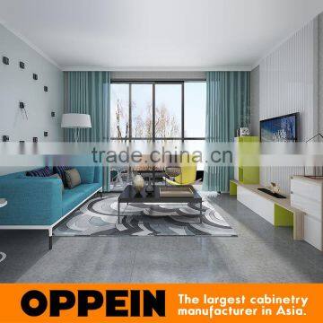 Oppein Modern Fresh Green High Gloss Lacquer Home Furniture