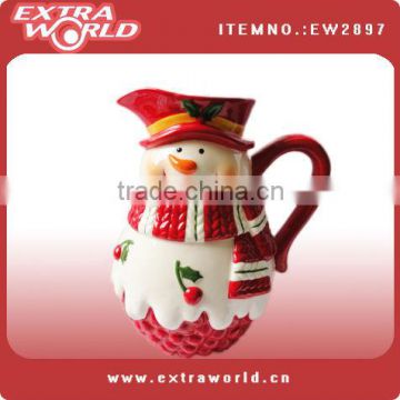 Ceramic christmas wholesale milk jugs