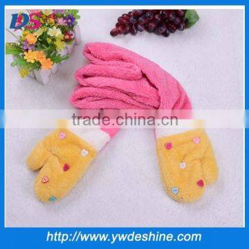 New product fashion winter children's gloves scarf WJ-677