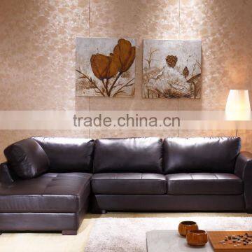 hot sale living room soft and leisure leather sofa