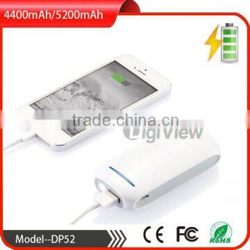 Brand New UV Finish Power Bank 4400mAh/5200mAh With LED Torch for Smart Phone photo-2