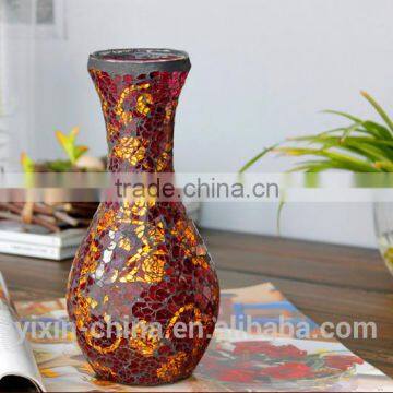 mosaic Glass Vase,crack mosaic glass vase