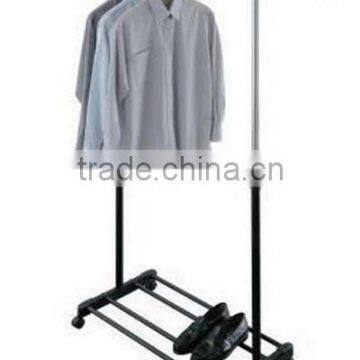 Hot sale removable metal garment rack with het cloth