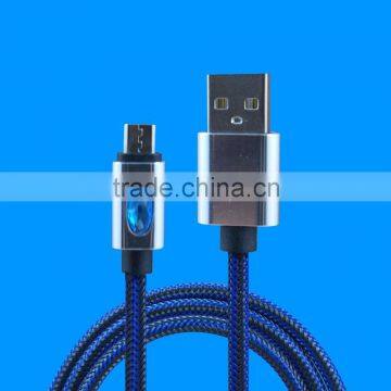 High Quality 1M Micro USB Data Charging Cable with Bling conector For Samsung Galaxy