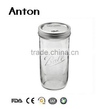 Eco mason jars 250ml with metal cap