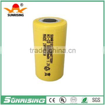 manufacture Ni-CD 1.2V SC2000mAh rechargeable battery for solar light