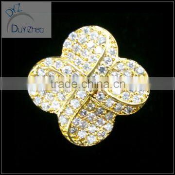 Fashion Bridal Brass cz Rings Jewelry, Pave Setting Zircon Ring photo-3