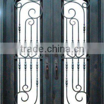 Arch Wrought Iron Double Door