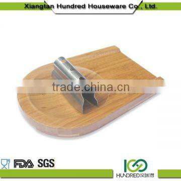 high quality kitchen wooden bread cutting board and knife