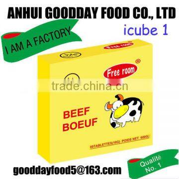 10g*60pcs*24boxes beef flavour stock cubes