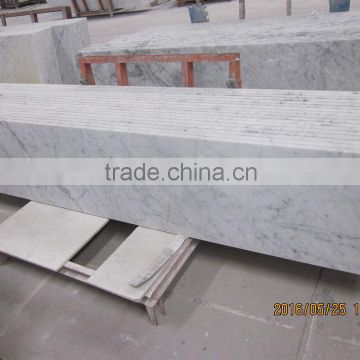 Bianco Carrara Stone Benchtop Marble Table Top Eased Edge