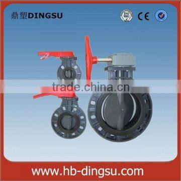 4 inch 110mm PVC plastic butterfly valve