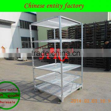 Danish Flower Trolley Cart for Sale Plant Trolley Cart Flower Carrying Trolley Steel Rolling Trolley Tool photo-3