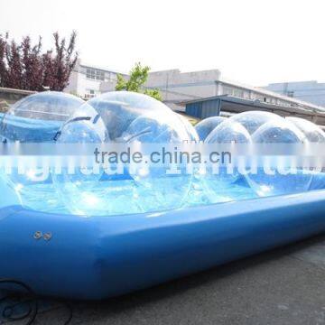 inflatable water pool with water walking ball