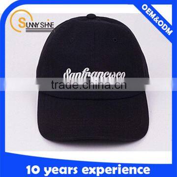 High Quality Cotton 3D Embroidery 6 Panel Baseball Cap