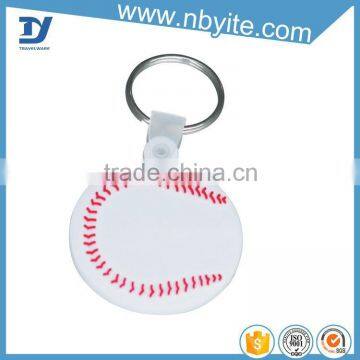 China supplier manufacture plastic pvc cheap keyrings wholesale