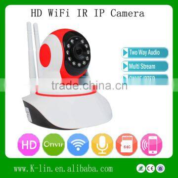 HD Onvif IP Camera 1.0 Megapixel Memory Storage Audio Recording Indoor CCTV Camera Night Vision IP Camera WIFI