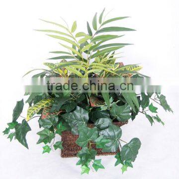 Artificial bush plants arrangement