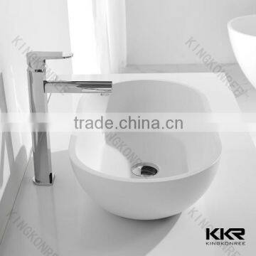 KKR solid surface bathroom sink , hospital hindware wash basins