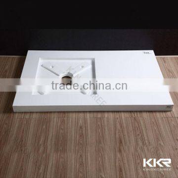 Kingkonree Royal White Acrylic Solid Surface Shower Tray