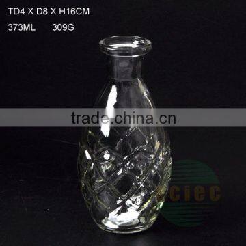 transparent glass flower bottle special-designed glass flower bottle