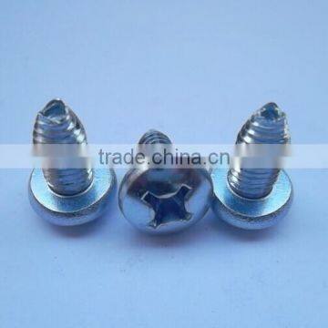 Carbon steel phillips pan head thread forming machine screw/ self locking screw