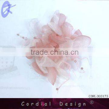 2013 pretty lady ruffle chiffon rose/rosette flowers as shoe flower/hair flower