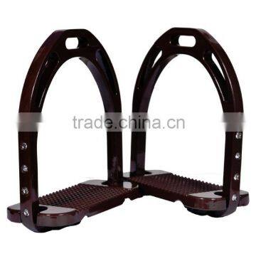 Horse Equipments-New Aluminium Horse Stirrups - New Crystal Style Colour