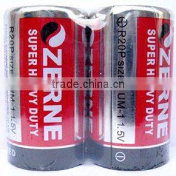 metal jacket 9V carbon zinc battery