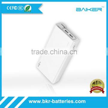 BKR Factory directly offer Rechargeable Slim QC2.0 Power Bank 20000mah