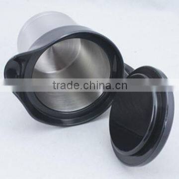 Stainless Steel Double Wall Gravy Boat With Spout & Lid photo-2