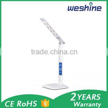 white touch sensor dimmable touch led table lamp with calendar