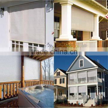 Exterior spring system blinds