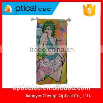 100% Polyester Digital Printing Microfiber Sunglasses Pouch photo-2