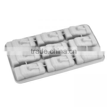 100% Food Grade Easter Island Statues Shape Silicon Ice Tray