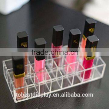 Custom clear acrylic lip pencils display, lip gloss lip balm display boxes