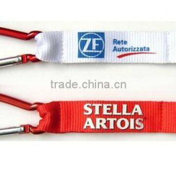 High Quality Aluminum Carabiner with imprint lanyard and keyring