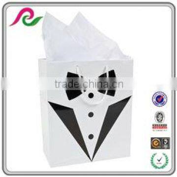 Unique Wedding Tuxedo and Gown Printed Wedding Favor Bags,Paper Gift Carry Bags