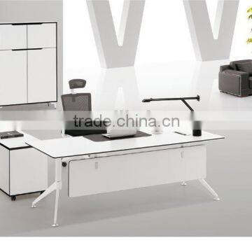 Fashion design cream white color whole set office furniture set study desk and chair(FOH-SM2021)