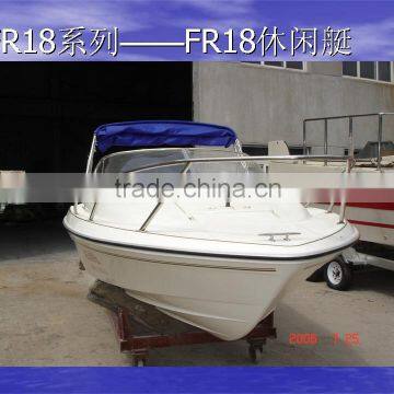UF18 Fiberglass High Speed Small Cabin Outboard Engine Yacht Quality Choice Most Popular photo-2