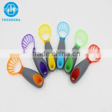 Trendy design plastic handle avocado peeler