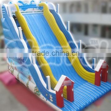 Winter Snow Theme Inflatable Skiing Slide