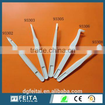 Cleaning Tool ESD White Plastic Tweezers /ESD Antistatic Tweezers photo-3