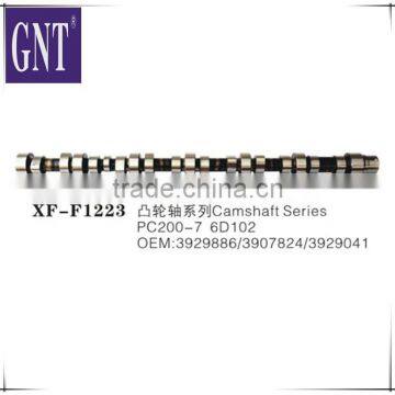 excavator engine camshaft for PC200-7 6D102