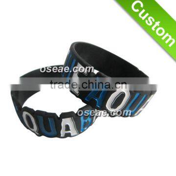 Debossed silicone wristband printed silicone wristband