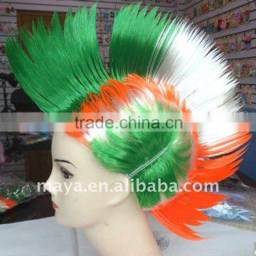 Cosplay Wig Costume Ball Periwig Colorful Wig the world cup fans wig