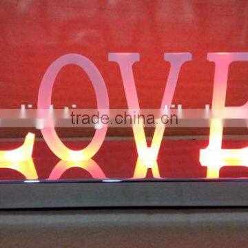 2015 Hotsale Led Vintage Wedding Signs /2015 Hotsale Wholesale Vintage Metal Sign /LOVE letter Marquee light