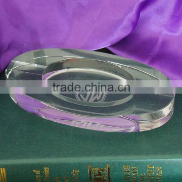 hand-blown baccarat abysse crystal ashtray