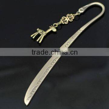 Personalized Deer Shaped Metal Bookmark With Decoration for Promotion photo-2