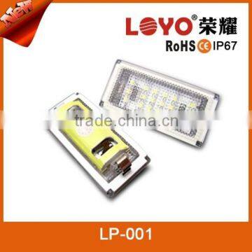 Factory directly sell car light 18-LED design each lamp led license plate